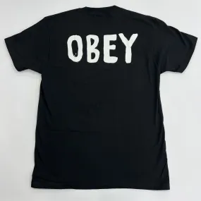 OBEY Logo Print T-Shirt - Black