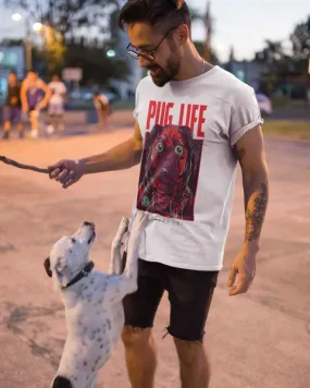 Pug Life - Digital Graphics Basic T-shirt White