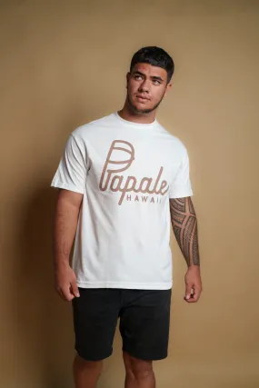 PĀPALE WHITE & BROWN T-SHIRT