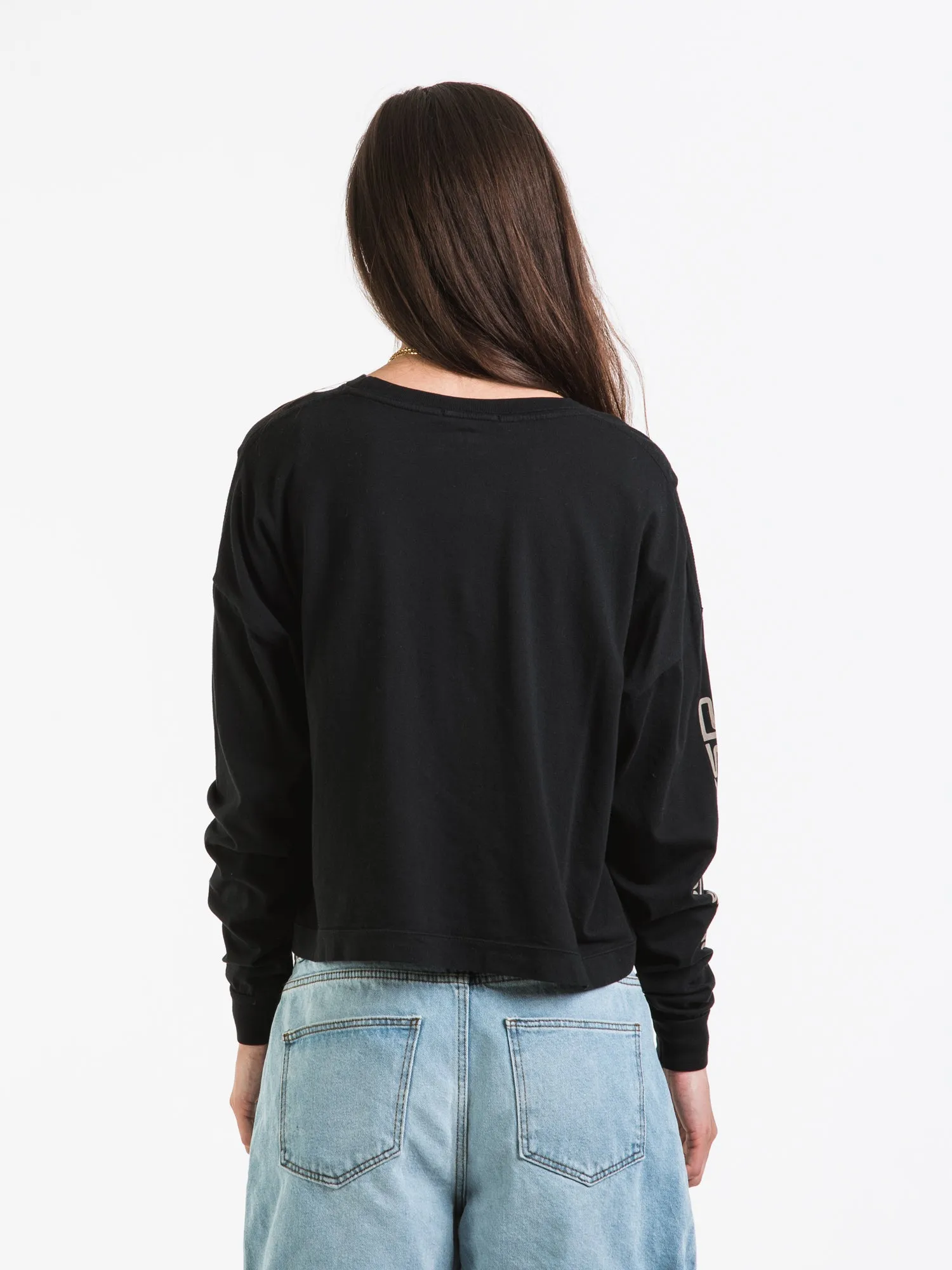 QUIKSILVER OVERSIZED CROP LONG SLEEVE TEE - CLEARANCE