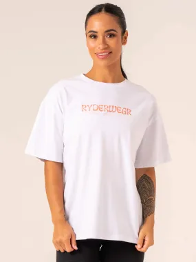 Retro Oversized T-Shirt - White