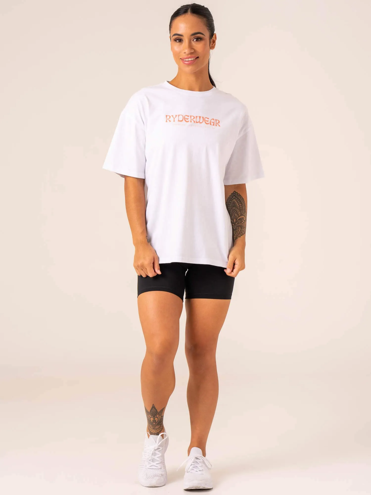 Retro Oversized T-Shirt - White