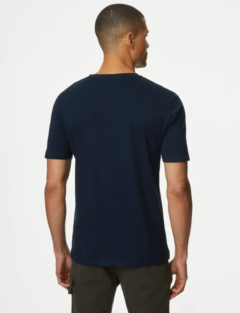 Slim Fit Pure Cotton Crew Neck T-Shirt