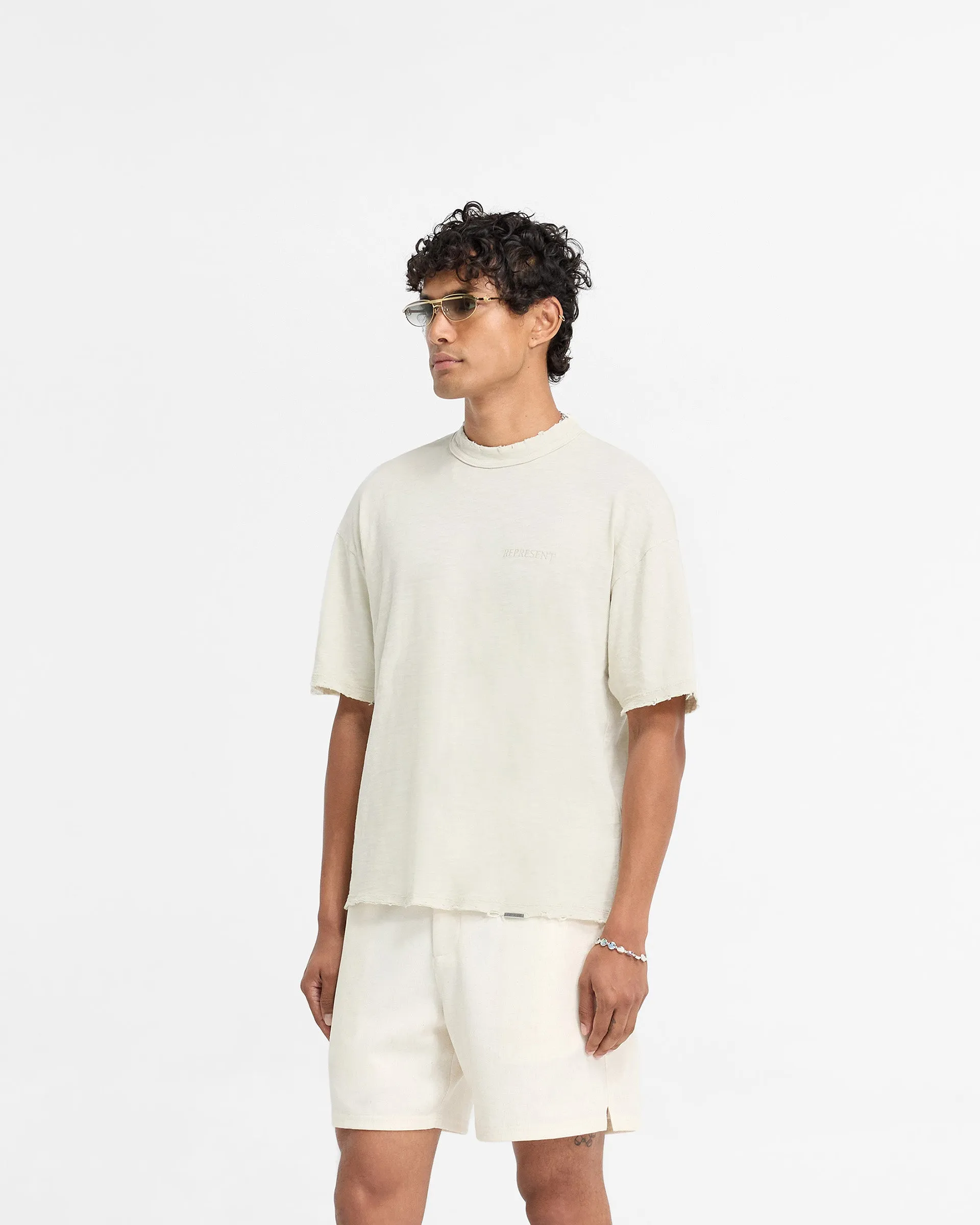 Slub T-Shirt - White Sand