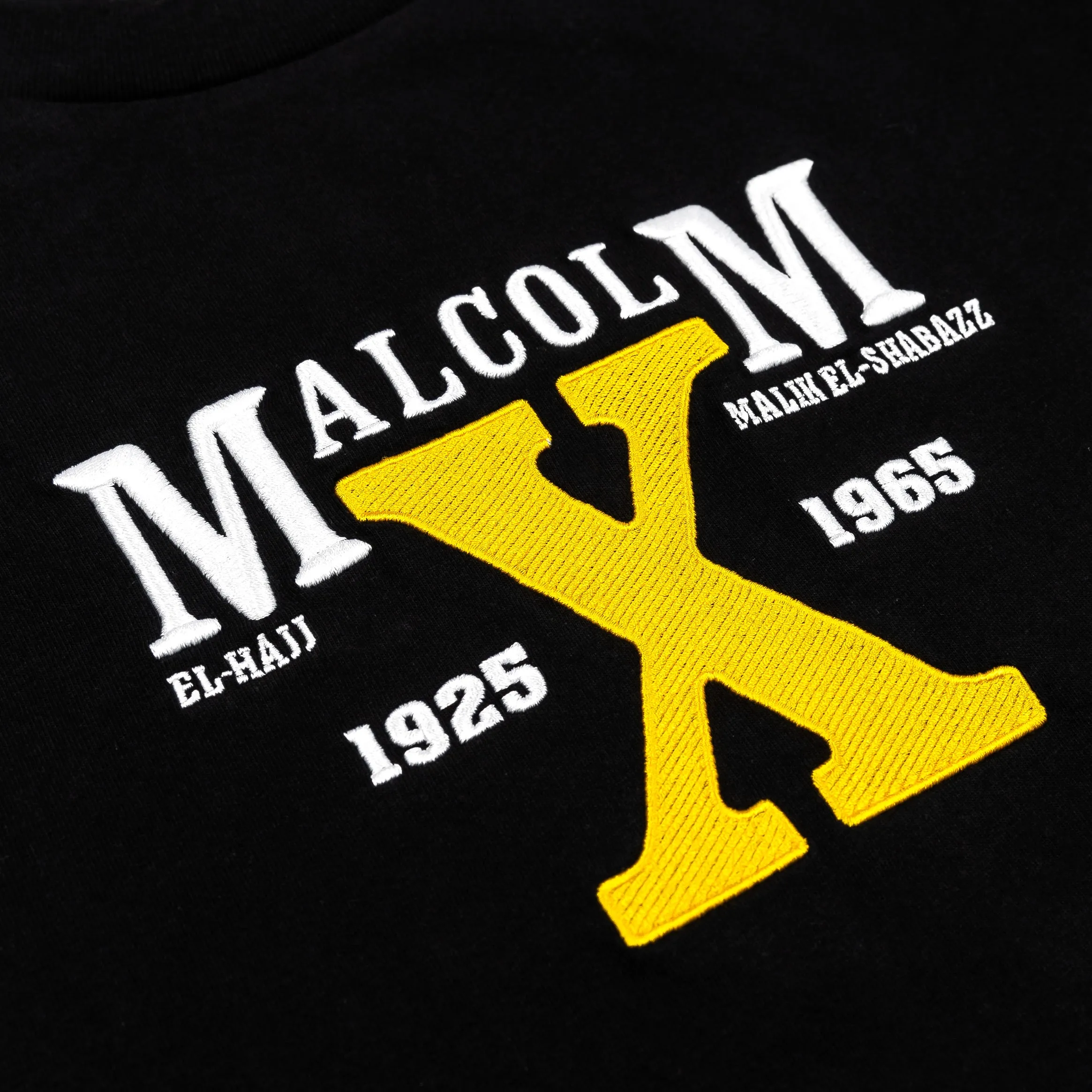 SP x Malcom X Montage Mens Short Sleeve Shirt (Black/Yellow)