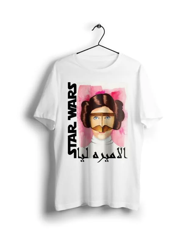 Star Wars Arabian Princess Leia - Digital Graphics Basic T-shirt White