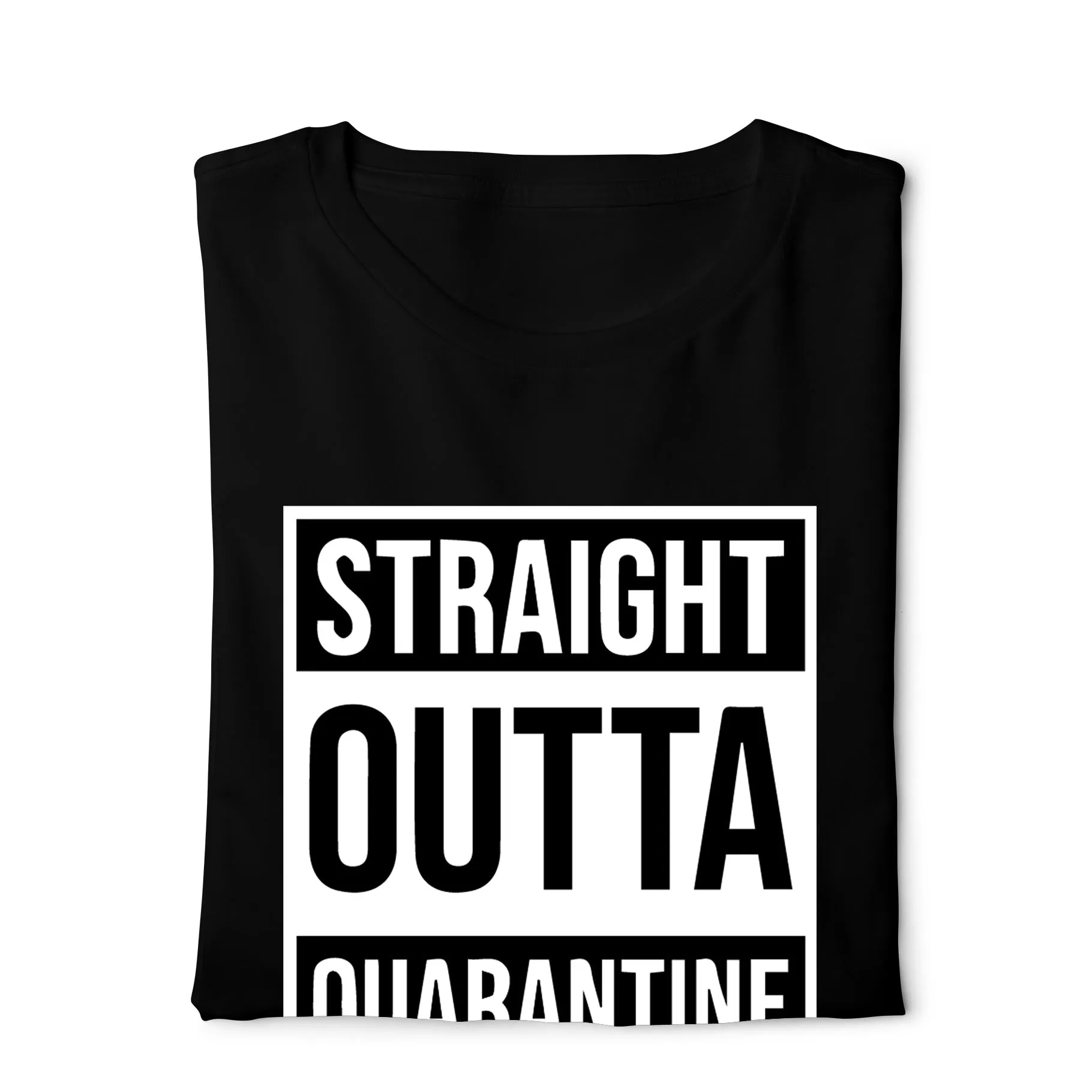 Straight outta quarantine - Digital Graphics Basic T-shirt Black