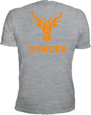 T-Shirt 14Ender® Logo Classic grey mel NEU