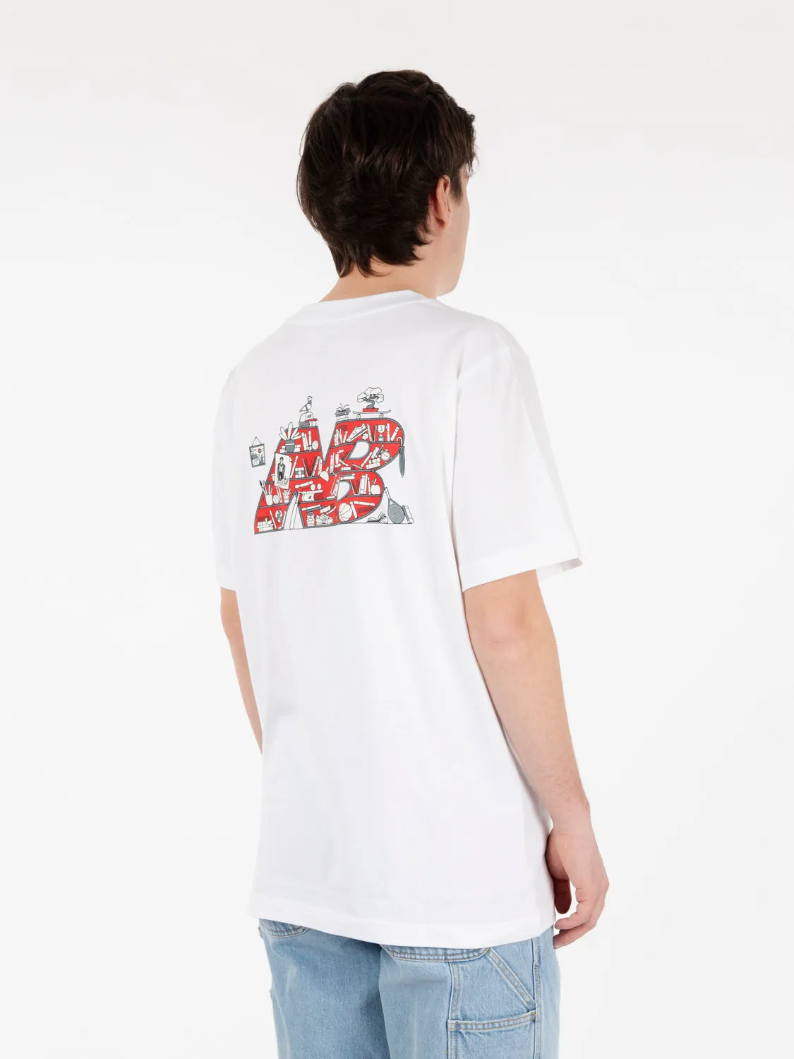 T-shirt Bookshelf athletic white