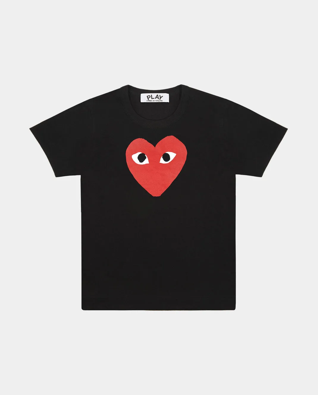 T112 BIG RED HEART T-SHIRT / BLACK