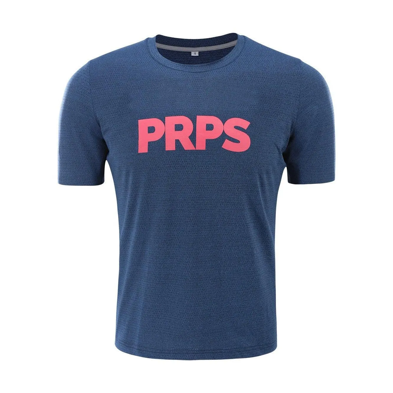 Team PRPS Training & Everyday T-Shirt Navy (Neon Blue)