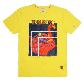 The Art Of Relaxation Chenille Tee (Lemon) / D2