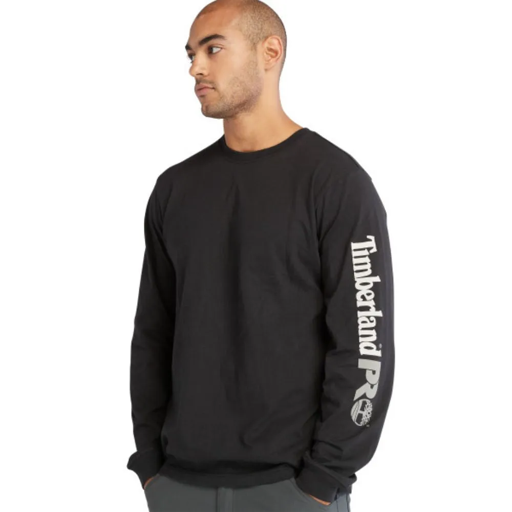 Timberland PRO Men's Core Logo Long-Sleeve T-Shirt - Black