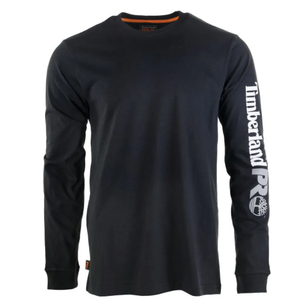 Timberland PRO Men's Core Logo Long-Sleeve T-Shirt - Black