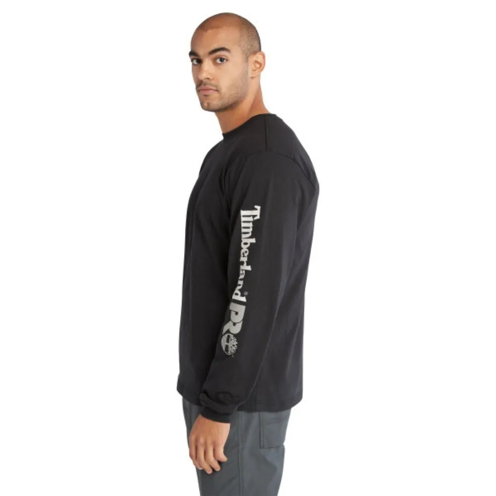 Timberland PRO Men's Core Logo Long-Sleeve T-Shirt - Black