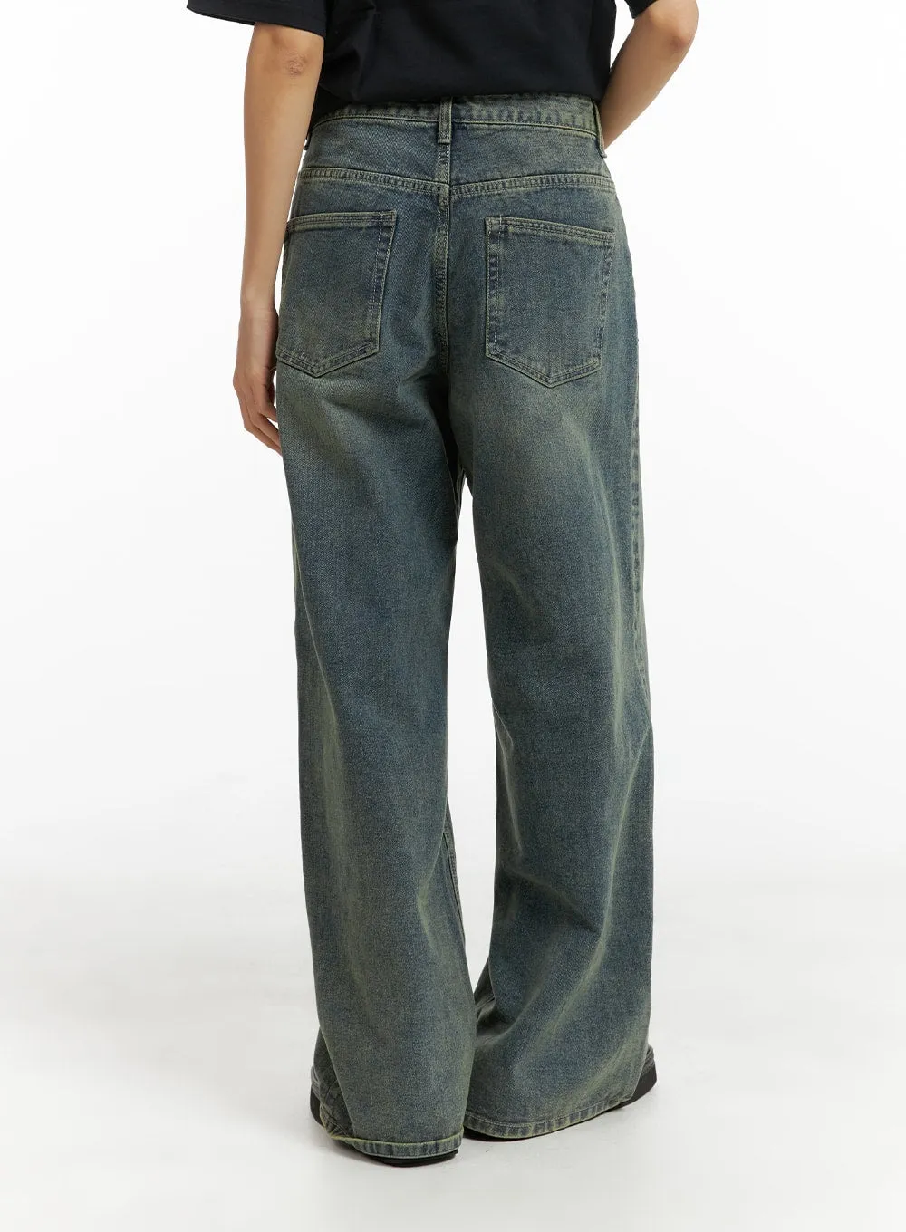 Urban Chic Washed Straight Unisex Jeans CM407