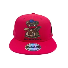 US Cotton Grind Hustle Execute Snapback Hat (Red) / 2 for $15