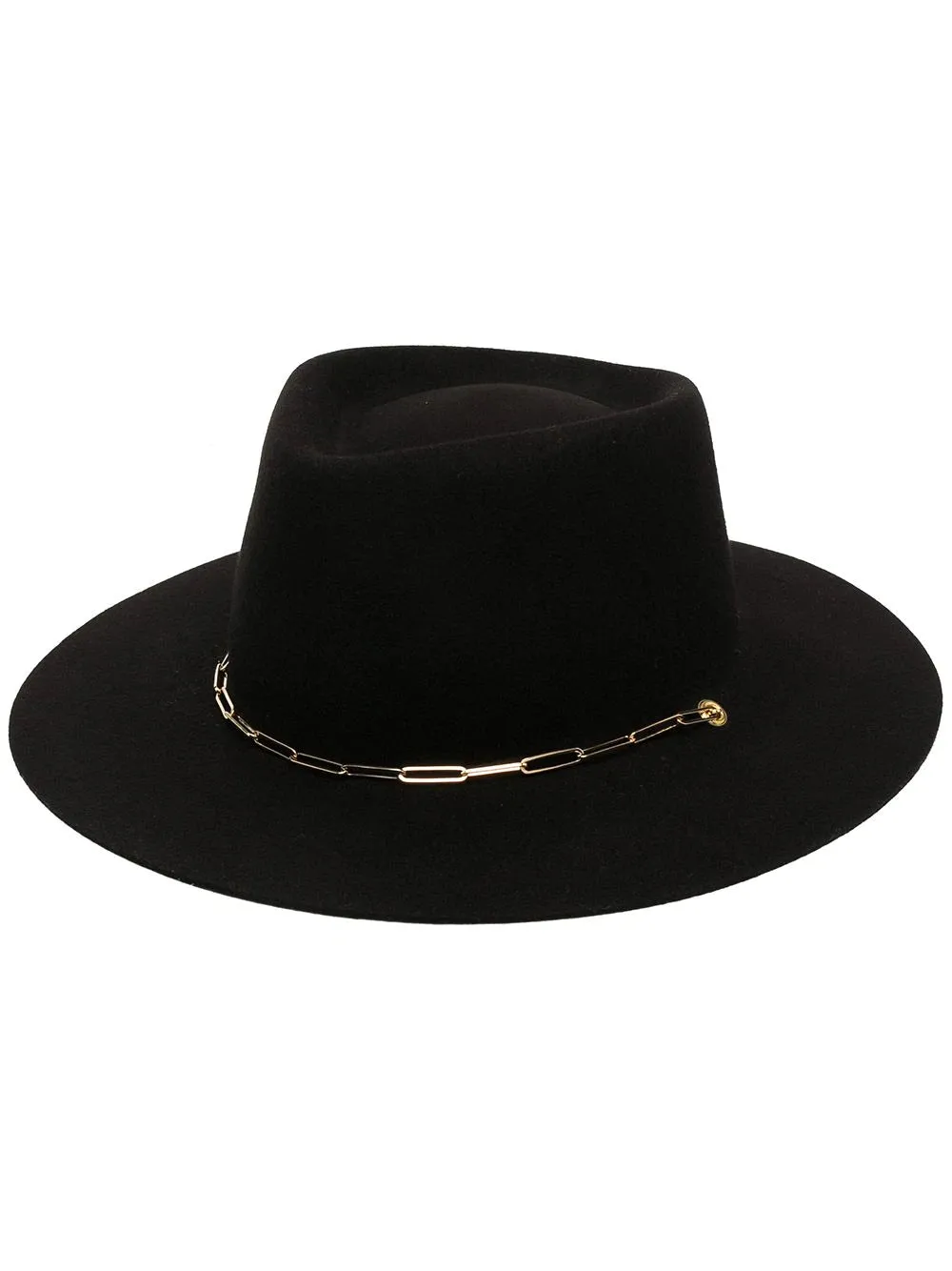 Van Palma Chain Detail Fedora Hat