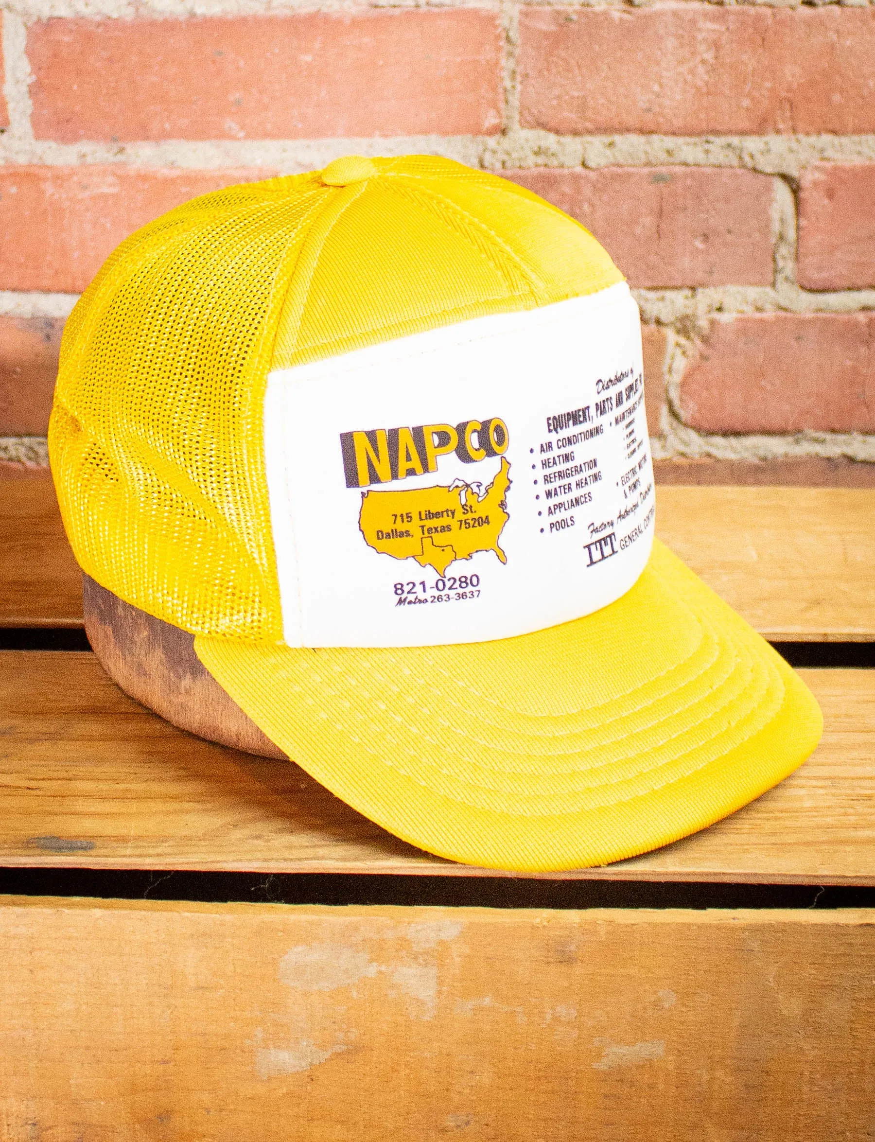 Vintage NAPCO Yellow Trucker Hat