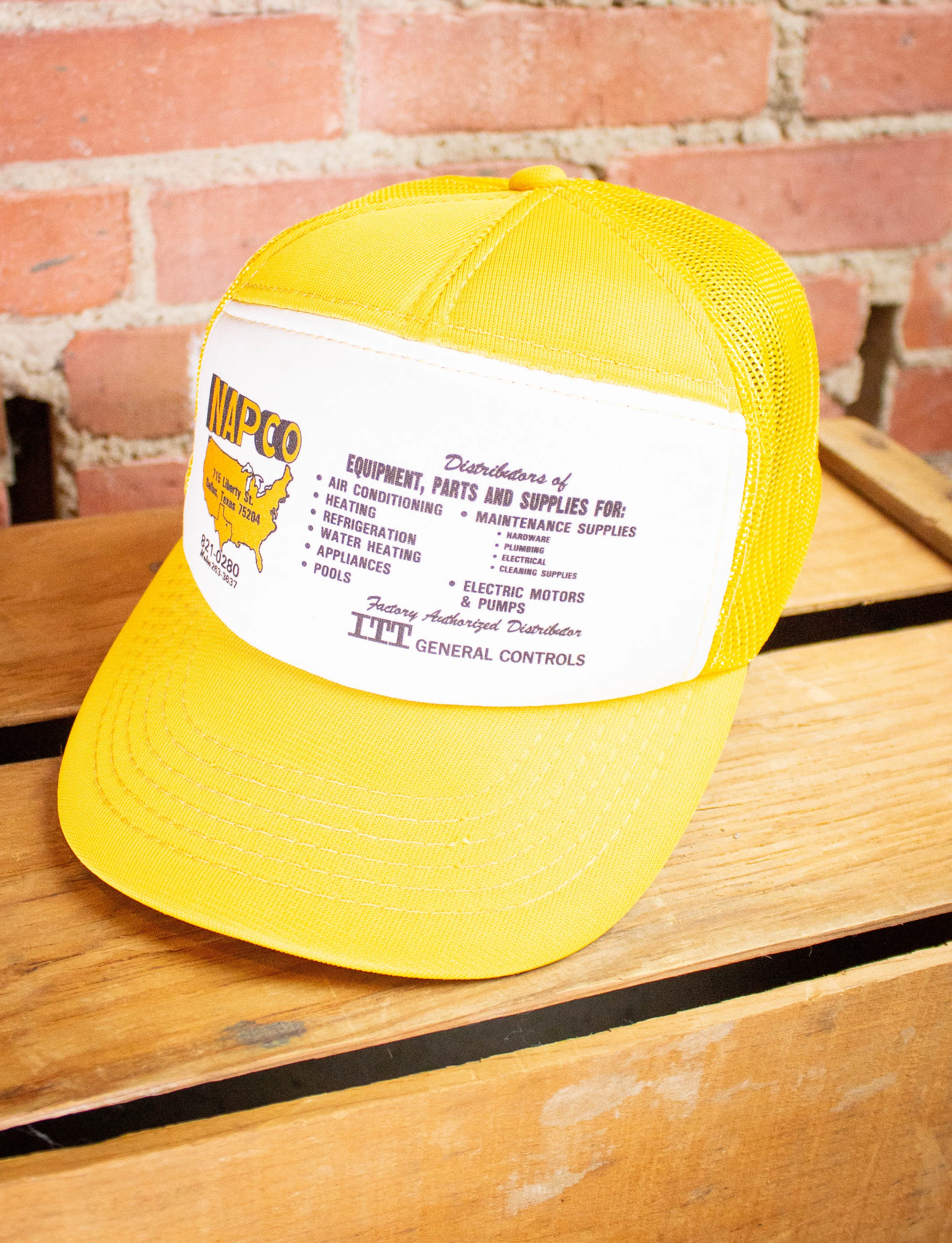 Vintage NAPCO Yellow Trucker Hat