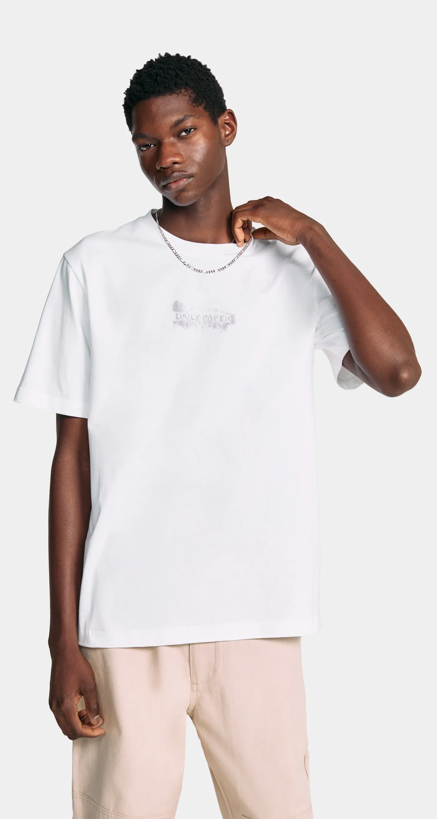 White Scratch Logo T-Shirt