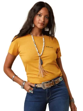 Women's Ariat Posser Short Sleeve Tee Buckhorn Heather