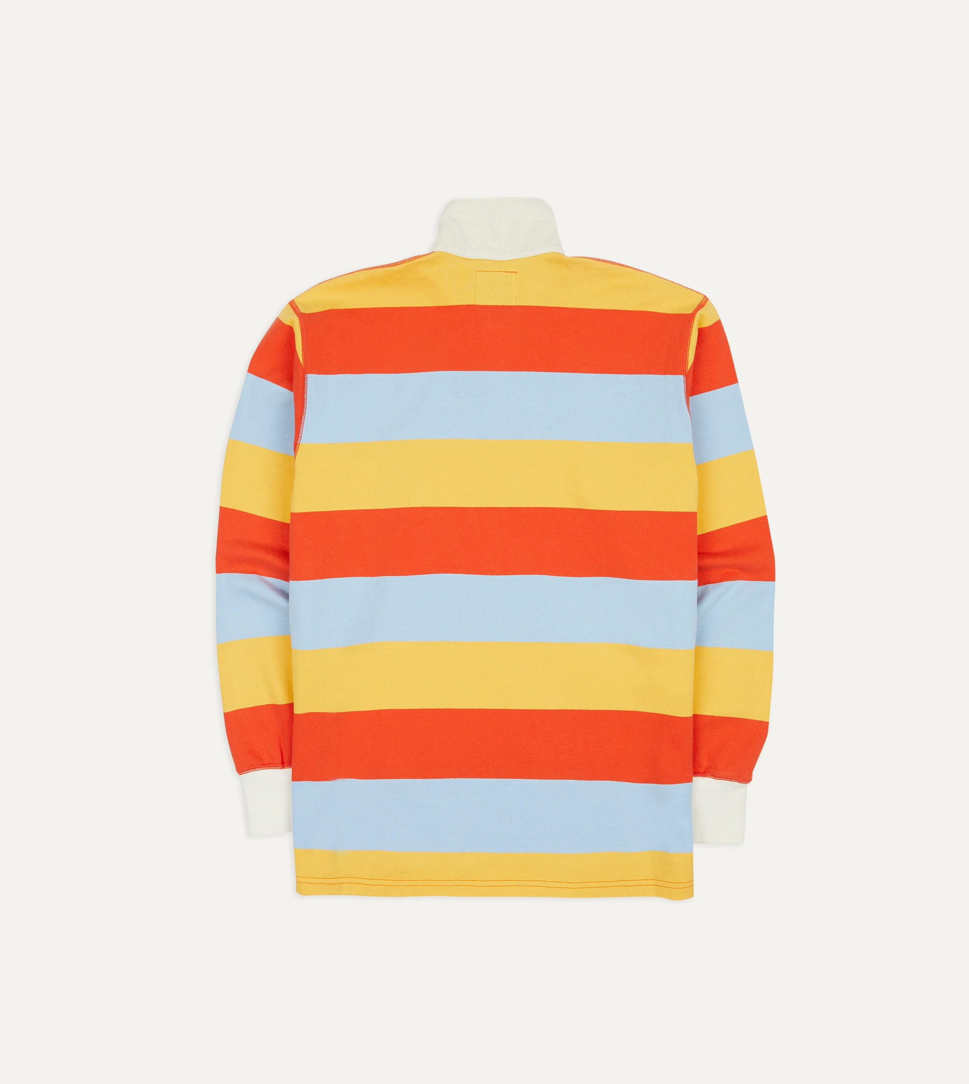 Yellow, Blue and Red Stripe Cotton Rugby Shirt